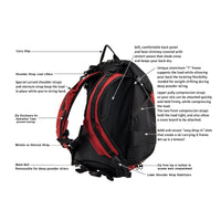 27 or 32 Liter Glide Ski Pack Light Hiking Gear