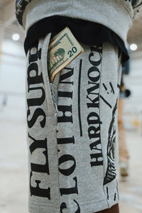 Fly Supply Co Fly Supply Co New Rich Crewneck Sweater (Heather Grey)