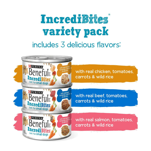 Purina Beneful Incredibites Wet Dog Food for Small Dogs 3 oz Cans (30 Pack) EasyOptionXY LLC