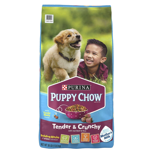 Purina Puppy Chow High Protein Dry Puppy Food, Tender & Crunchy With Real Beef, 30 lb. Bag EasyOptionXY LLC