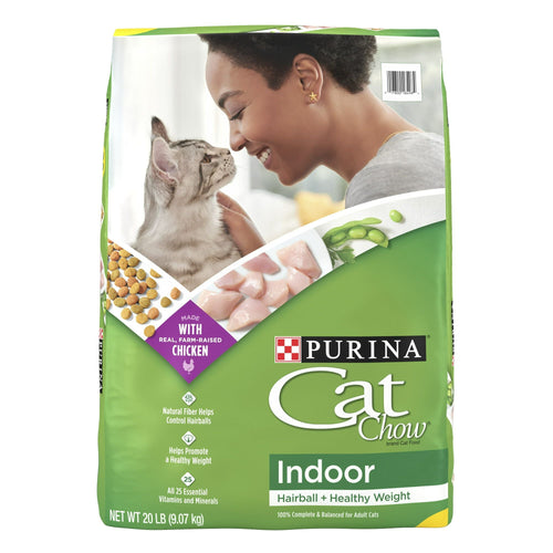 Purina Cat Chow Indoor Hairball & Healthy Weight Chicken Dry Cat Food 20 lb Bag EasyOptionXY LLC