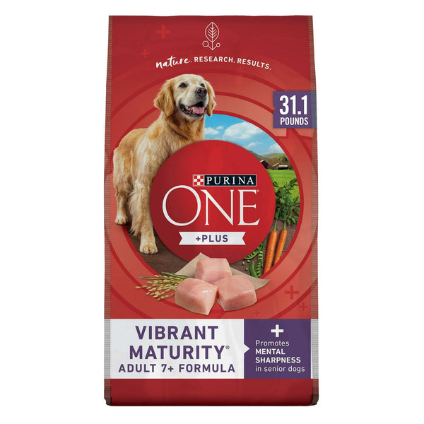 Purina ONE High Protein Dry Senior Dog Food Plus Vibrant Maturity Adult 7 Plus Formula EasyOptionXY LLC