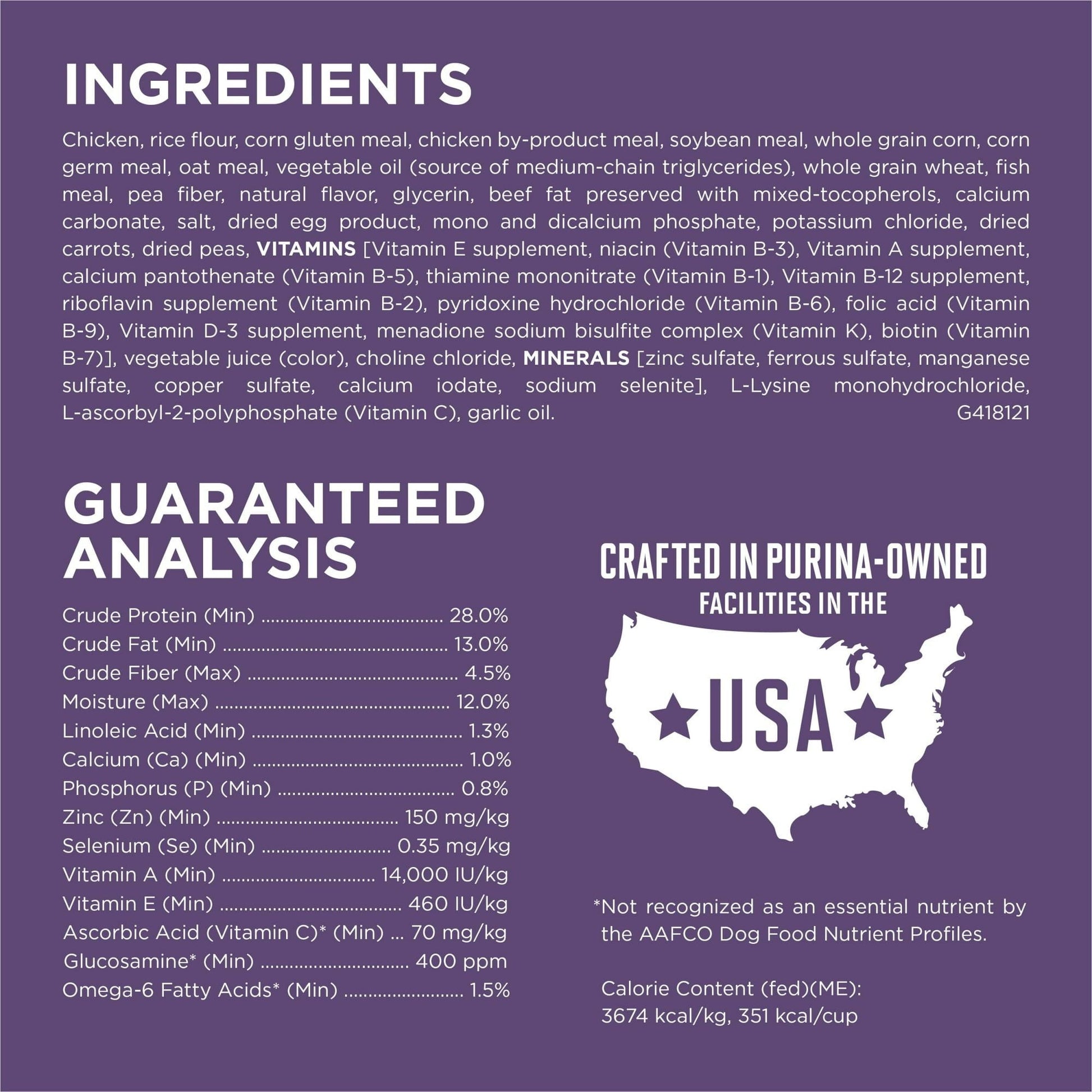 Purina ONE High Protein Dry Senior Dog Food Plus Vibrant Maturity Adult 7 Plus Formula EasyOptionXY LLC