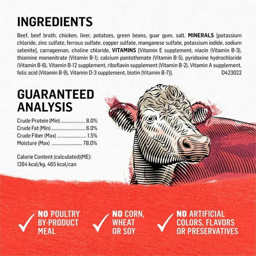 Purina Beyond Natural Wet Dog Food Pate Grain Free Beef Potato & Green Bean Recipe Ground Entree 13 oz Can EasyOptionXY LLC