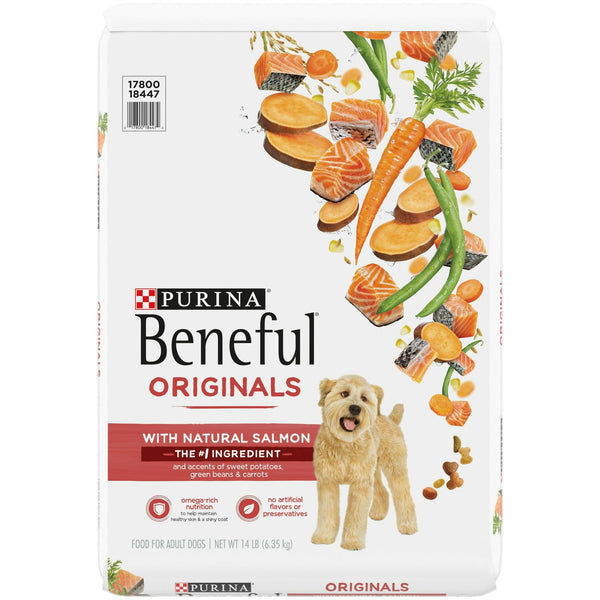 Purina Beneful Originals Natural Salmon Dry Dog Food 14 lb Bag EasyOptionXY LLC