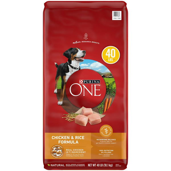 Purina One Dry Dog Food for Adult Dogs Chicken and Rice Formula 40 lb Bag EasyOptionXY LLC