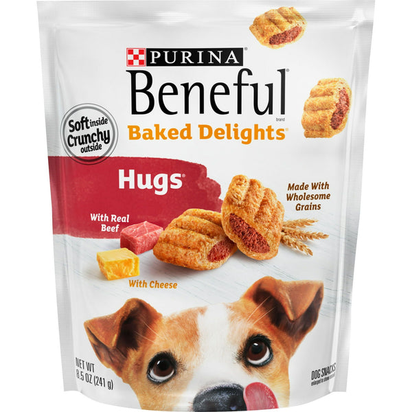 Purina Beneful Baked Delights Real Beef & Cheese Crunchy Treats for Dogs 8.5 oz Pouch EasyOptionXY LLC