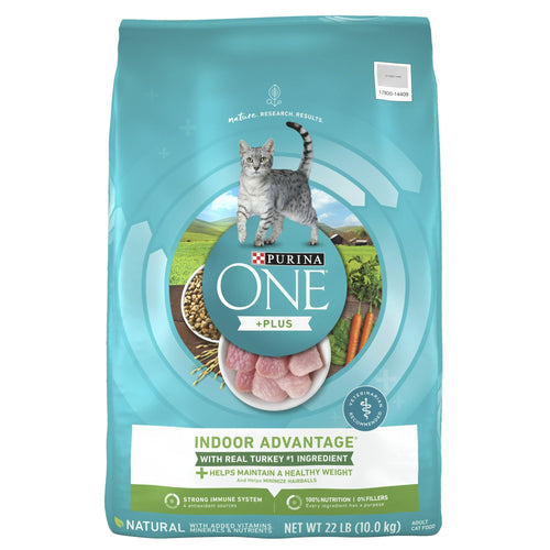 Purina One +Plus Indoor Advantage Dry Cat Food Turkey 22 lb Bag EasyOptionXY LLC