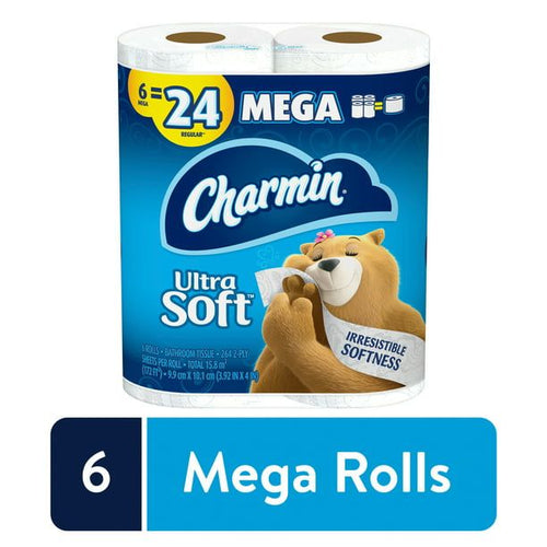 Charmin Ultra Soft Toilet Paper, 6 Mega Rolls EasyOptionXY LLC