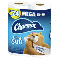 Charmin Ultra Soft Toilet Paper, 6 Mega Rolls EasyOptionXY LLC