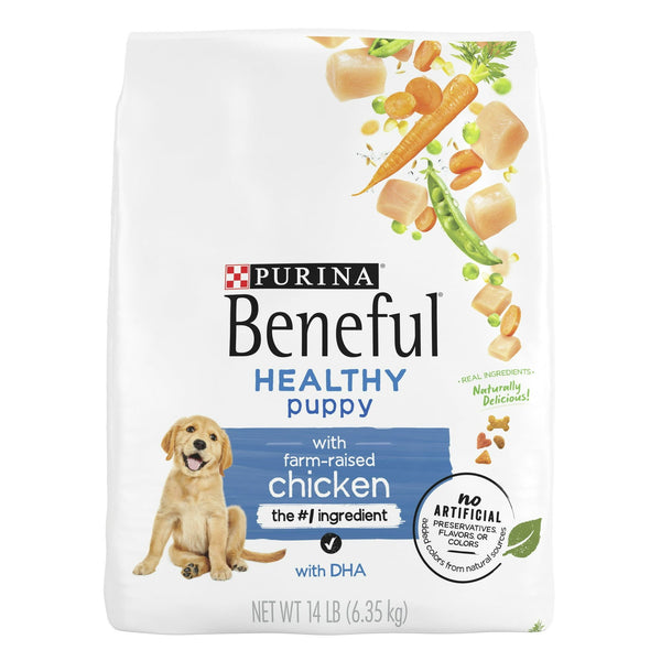 Purina Beneful Healthy Puppy Farm Raised Chicken 14lb Bag EasyOptionXY LLC