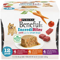 Purina Beneful Incredibites Wet Dog Food for Small Dogs Variety Pack 3 oz Cans (12 Pack) EasyOptionXY LLC