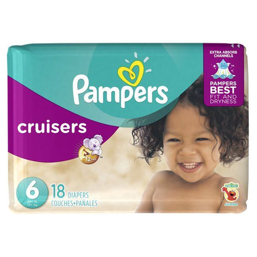Pampers Cruisers Diapers Size 6, 18 Count EasyOptionXY LLC