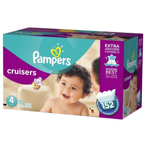 Pampers Cruisers Diapers Size 4, 152 Count EasyOptionXY LLC