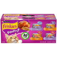 Purina Friskies Poultry Wet Cat Food Variety Pack 5.5 oz Cans (32 Pack) EasyOptionXY LLC