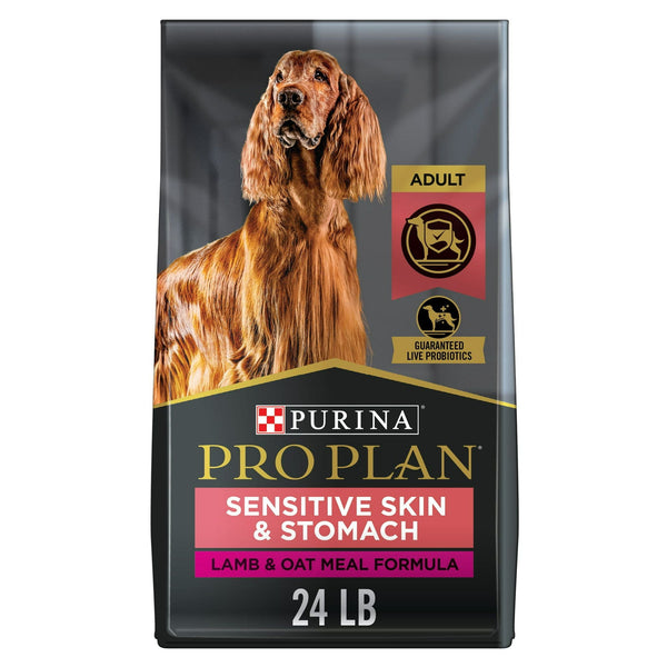 Purina Pro Plan Sensitive Skin and Stomach for Adult Dogs Lamb Oat Meal 24 lb Bag EasyOptionXY LLC