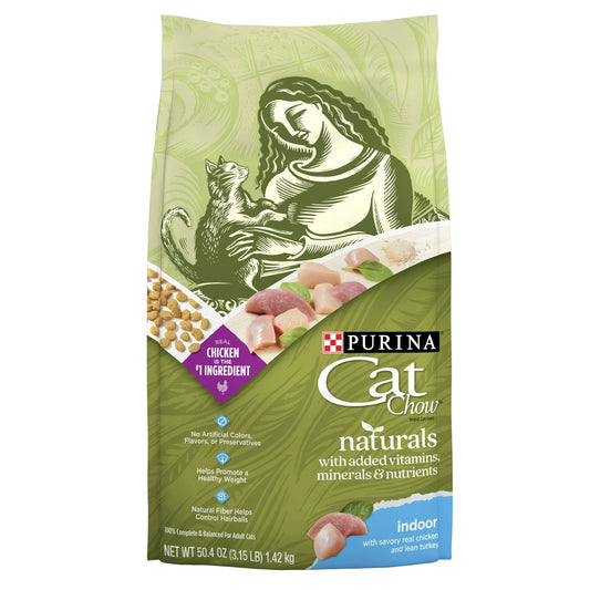 Purina Cat Chow Naturals Chicken & Turkey Dry Cat Food 2.2 lb Bag EasyOptionXY LLC