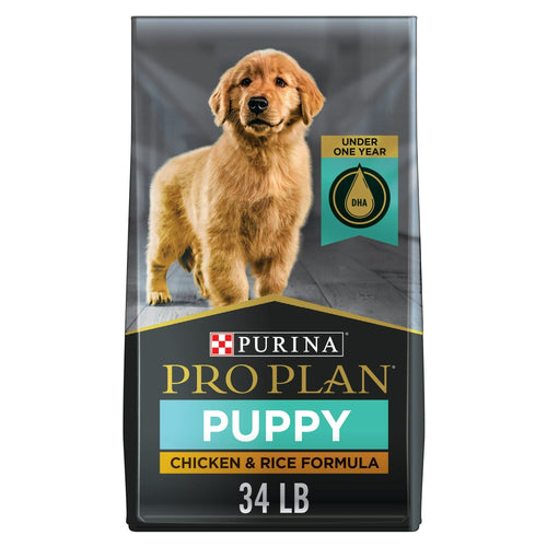 Purina Pro Plan Chicken and Rice Dry Dog Food for Puppies 34 lb Bag EasyOptionXY LLC