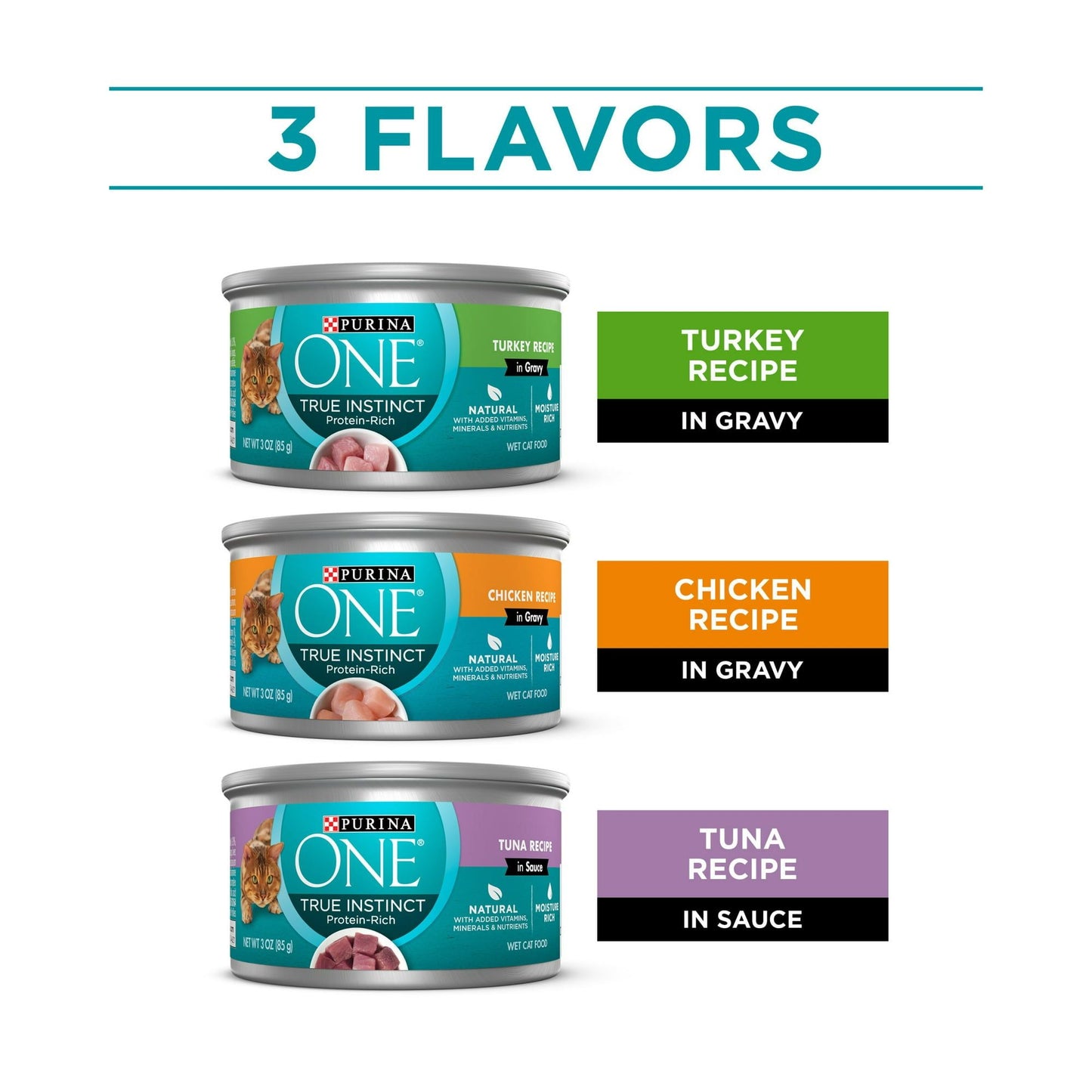 Purina One True Instinct Variety Pack Chicken Wet Cat Food 3 oz Can EasyOptionXY LLC