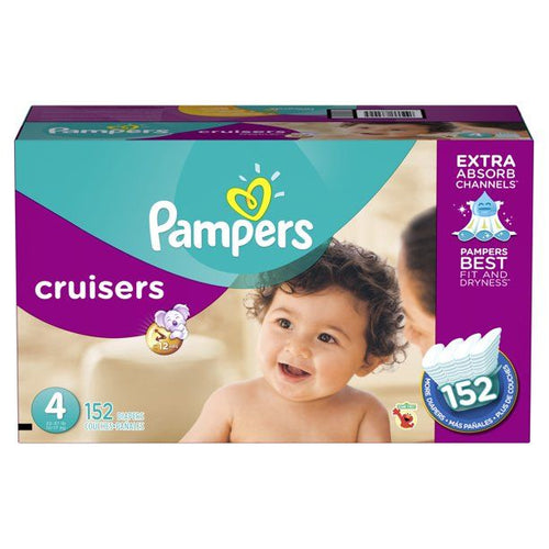 Pampers Cruisers Diapers Size 4, 152 Count EasyOptionXY LLC