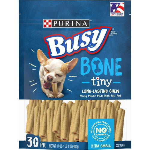 Purina Busy Tiny Real Bacon Long Lasting Chew for Dogs 17 oz Pouch EasyOptionXY LLC