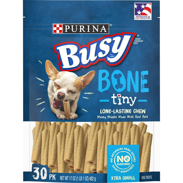 Purina Busy Tiny Real Bacon Long Lasting Chew for Dogs 17 oz Pouch EasyOptionXY LLC