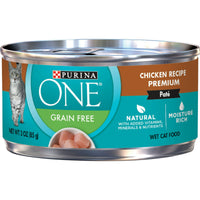 Purina ONE Chicken Recipe Natural Pate Wet Cat Food 3 oz Can EasyOptionXY LLC