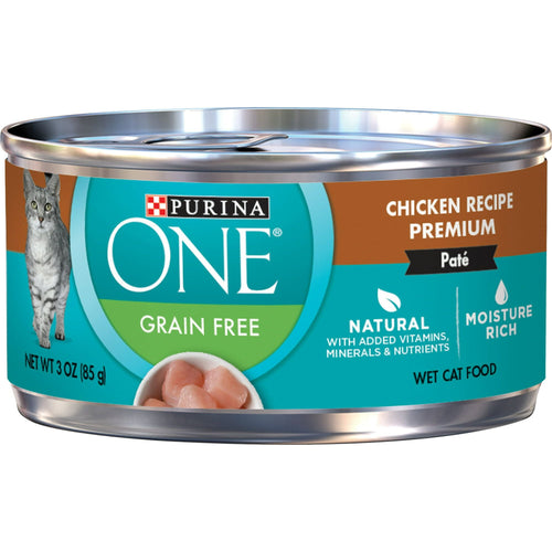 Purina ONE Chicken Recipe Natural Pate Wet Cat Food 3 oz Can EasyOptionXY LLC