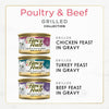 Purina Fancy Feast Poultry & Beef Gravy Wet Cat Food Variety Pack, 3 oz Cans (30 Pack) EasyOptionXY LLC