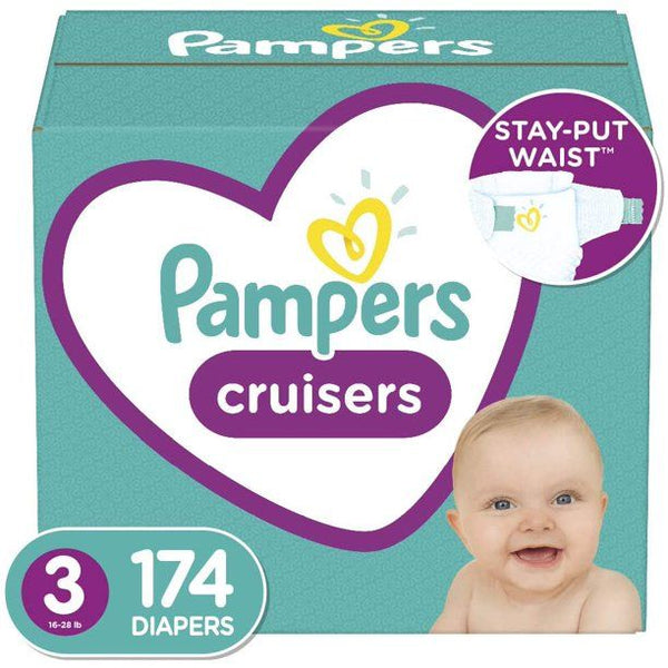 Pampers Cruisers Cruisers Disposable Baby Diapers Size 3, 174 Count EasyOptionXY LLC
