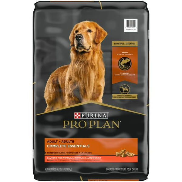 Purina Pro Plan Complete Essetials for Adult Dogs Salmon Rice, 17 lb Bag EasyOptionXY LLC