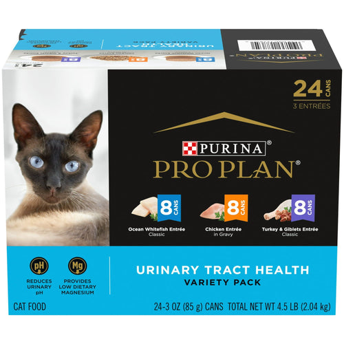 Purina Pro Plan Urinary Tract Health Wet Cat Food Variety Pack, 3 oz Cans (24 Pack) EasyOptionXY LLC