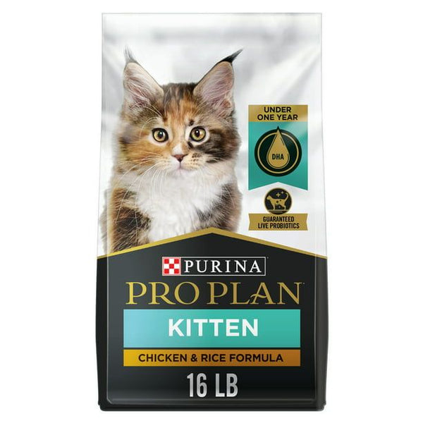 Purina Pro Plan Dry Kitten Food for Kittens Chicken Rice Dry Cat Food, 16 lb Bag EasyOptionXY LLC