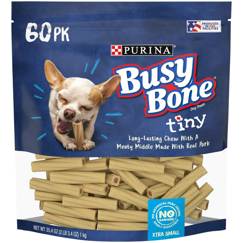 Purina Busy Bone Pork Long Lasting Chews for Dogs, 35.4 oz Pouch EasyOptionXY LLC
