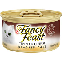Purina Fancy Feast Tender Beef Feast Classic Grain Free Wet Cat Food Pate, 3 oz EasyOptionXY LLC