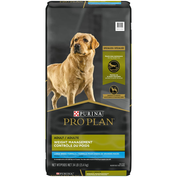 Purina Pro Plan Weight Management for Adult Dogs, 34 lb Bag EasyOptionXY LLC