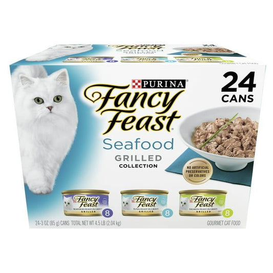 Purina Fancy Feast Wet Cat Food Seafood, 3 oz Cans (24 Pack) EasyOptionXY LLC