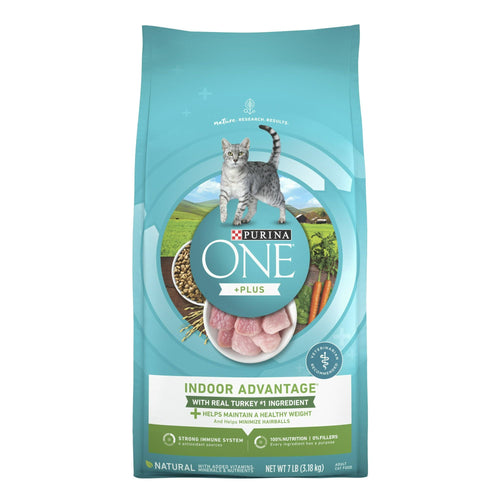 Purina One +Plus indoor Advantage Dry Cat Food Turkey, 7 lb Bag EasyOptionXY LLC