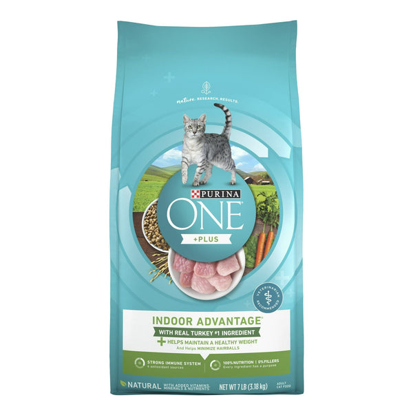 Purina One +Plus indoor Advantage Dry Cat Food Turkey, 7 lb Bag EasyOptionXY LLC