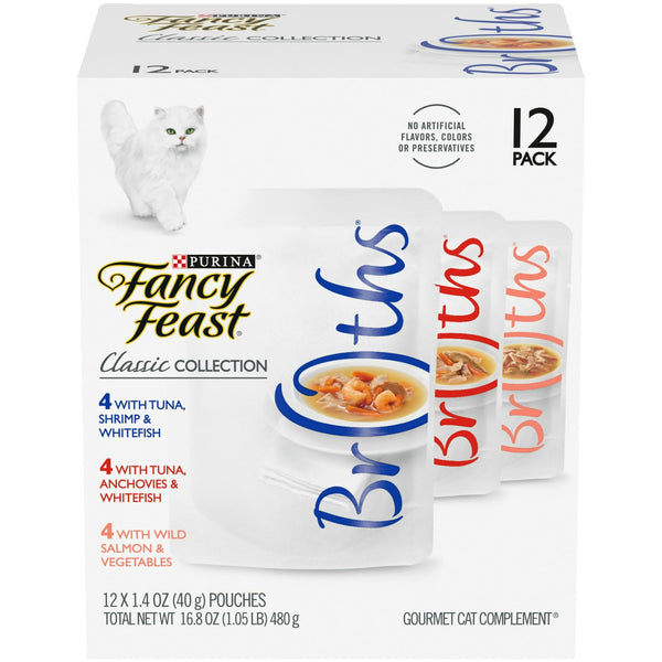 Purina Fancy Feast Classic Wet Cat Food Variety Pack, 1.4 oz Pouches (12 Pack) EasyOptionXY LLC