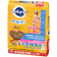 Pedigree Puppy Growth & Protection Chicken & Vegetable Flavor Dry Dog Food, 30 lb EasyOptionXY LLC