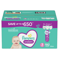 Pampers Cruisers Diapers Size 3, 192 Count EasyOptionXY LLC