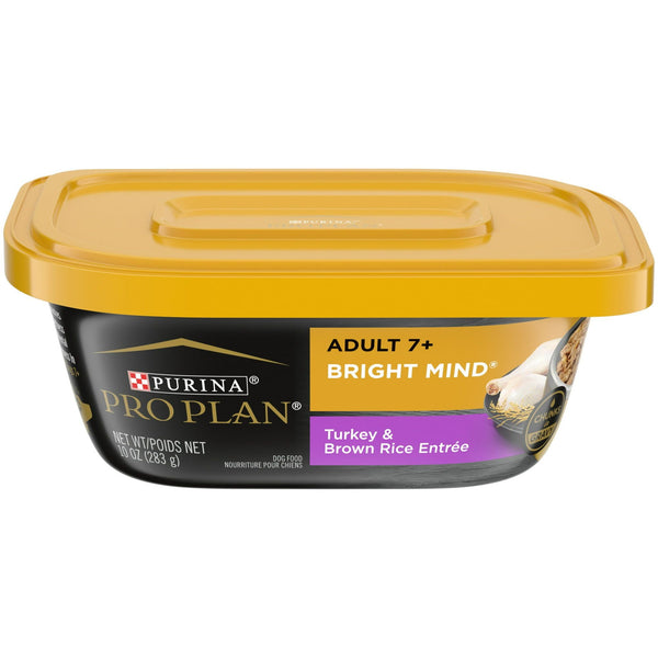 Purina Pro Plan Bright Mind for Adult Dogs Variety Pack Turkey, 10 oz Tubs (8 Pack) EasyOptionXY LLC