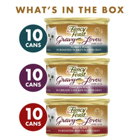 Fancy Feast Gravy Wet Cat Food Variety Pack, 3 oz Cans (30 Pack) EasyOptionXY LLC