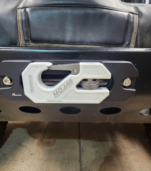 Aluminum Recessed Winch Shackle with Fairlead Kit, closed latch (LIFE TIME WARRANTY*) MOJAB OFFROAD