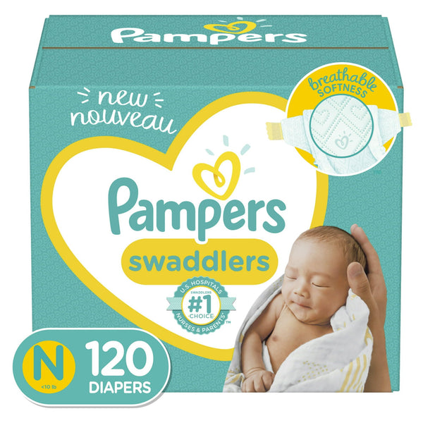 Pampers Swaddlers Newborn Diapers Size Newborn 120 Count EasyOptionXY LLC
