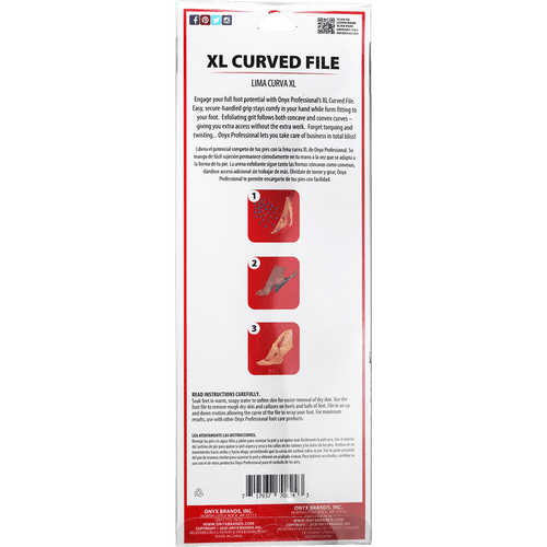 Onyx Professional XL Curved Foot File with Double-Sided Grit EasyOptionXY LLC