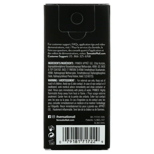 SensatioNail Gel Primer, Base & Top Coat (Clear), 0.12 & 0.25 fl oz EasyOptionXY LLC