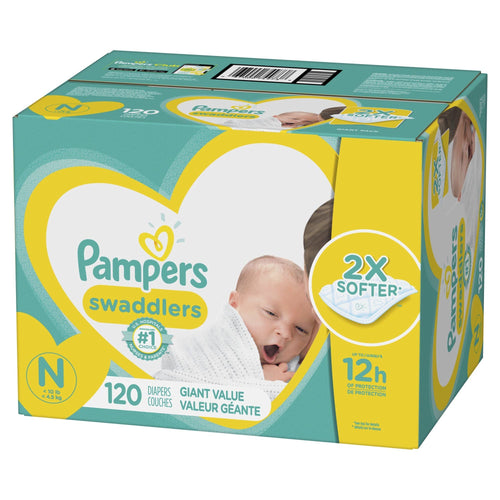 Pampers Swaddlers Newborn Diapers Size Newborn 120 Count EasyOptionXY LLC