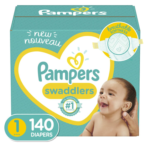 Pampers Swaddlers Diapers, Giant Pack, Size 1, 140 Count EasyOptionXY LLC
